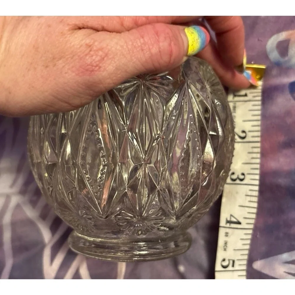 Vintage Avon‎ 70's Crystal Glow Perfumed Candle Holder, NIB